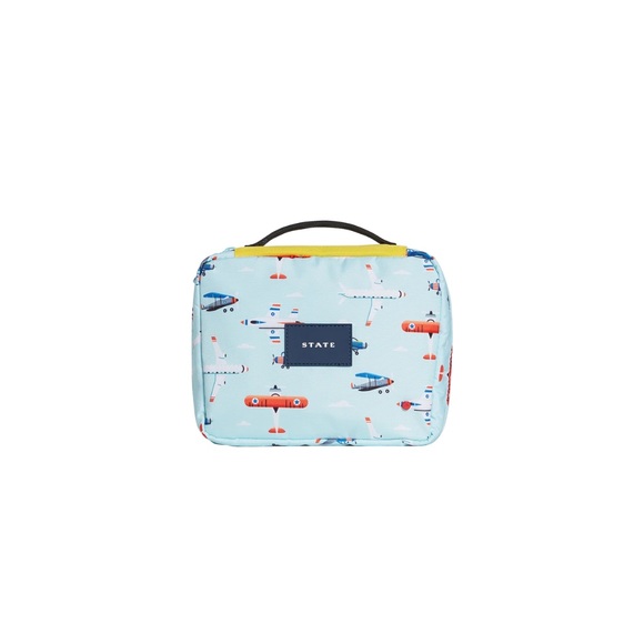 NWT STATE Benson Dopp Kit Travel Cosmetic Toiletry Kit Airplanes